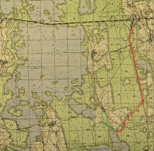 Немецкая карта 1942 года